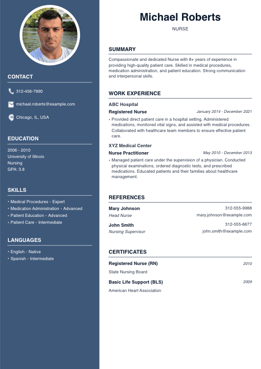 Nurse Resume