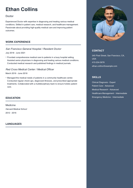 Doctor Resume