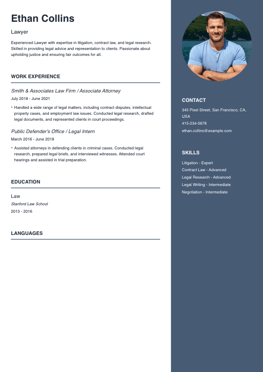 Lawyer Resume