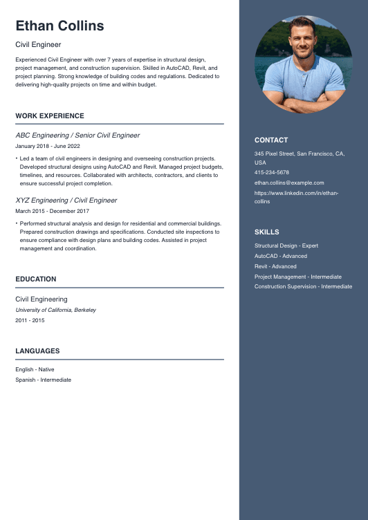 Civil Engineer Resume