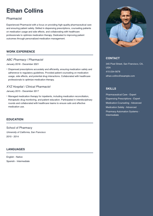 Pharmacist Resume