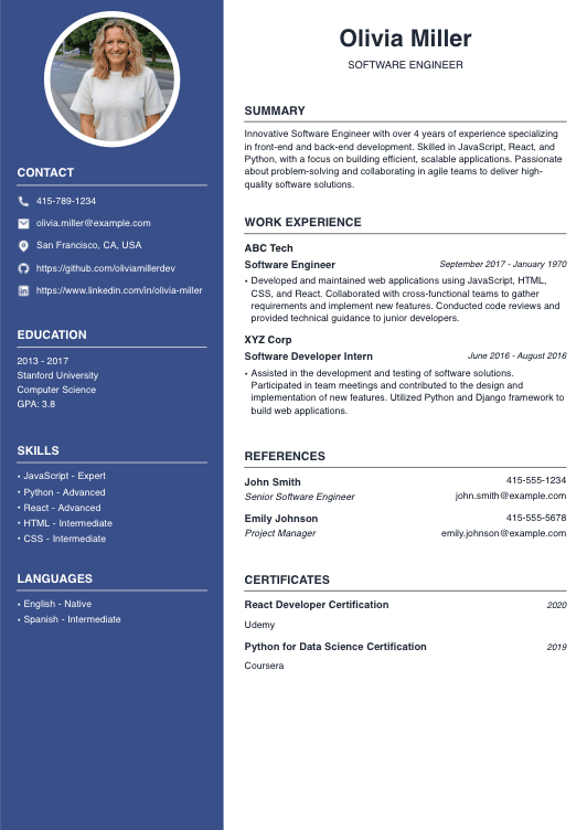 Software Engineer Resume