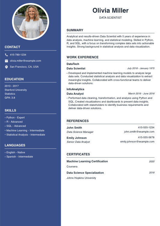 Data Scientist Resume