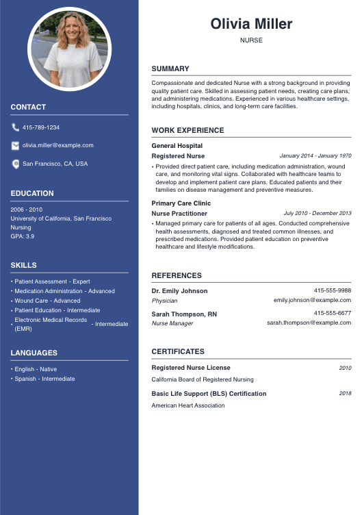 Nurse Resume